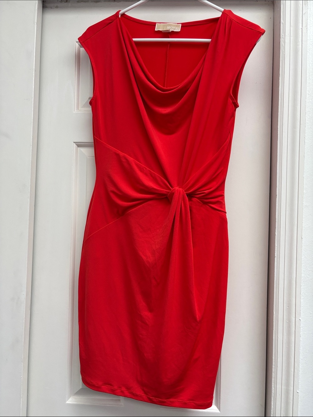 Orange-Red stretch dress